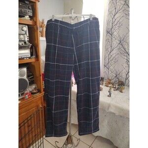 Plaid Flannel Lounge Pajama PANTS SIZE LARGE Men's Goodfellow &Co Blue